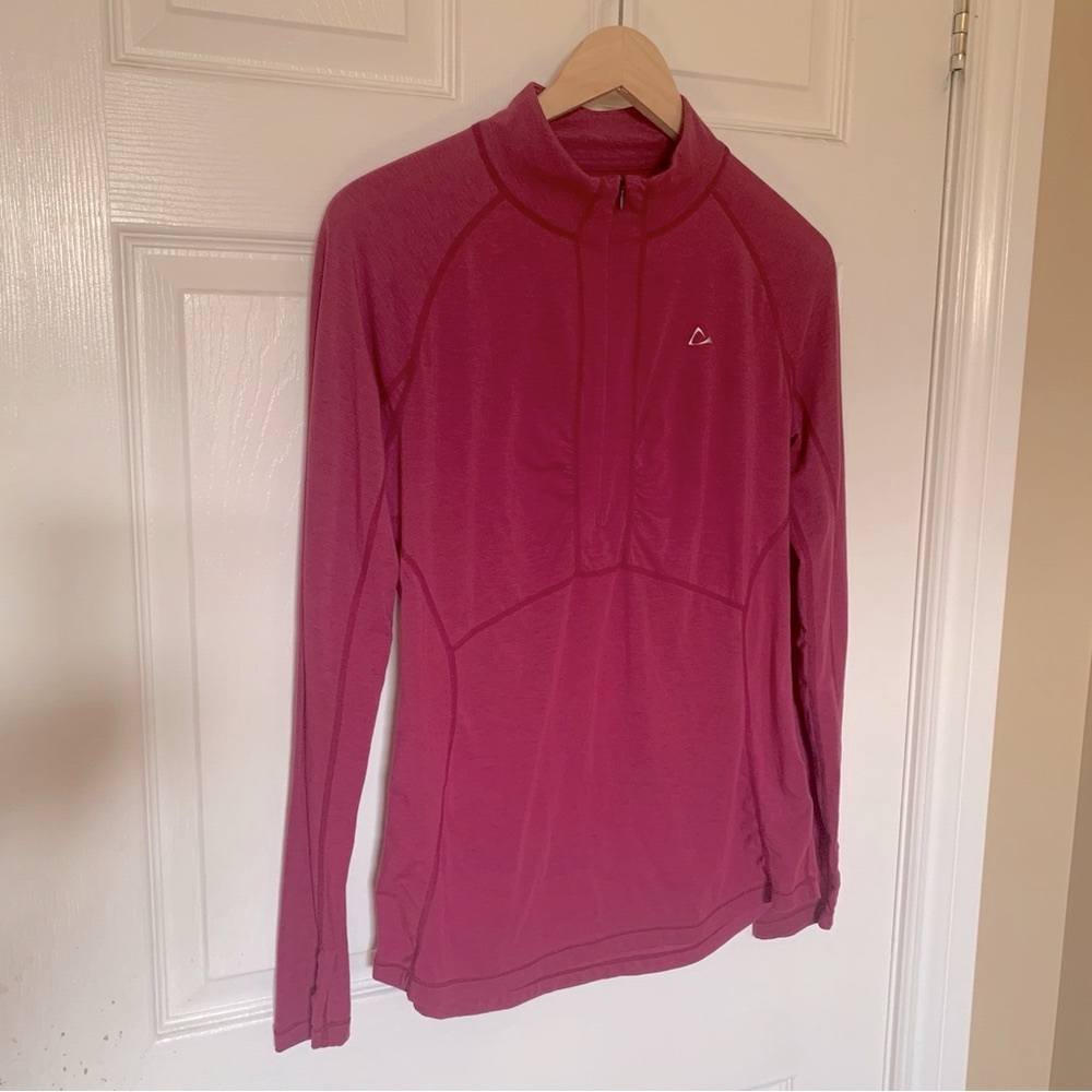 Paradox Performance Quarter-Zip Magenta Pullover Top Women’s Medium